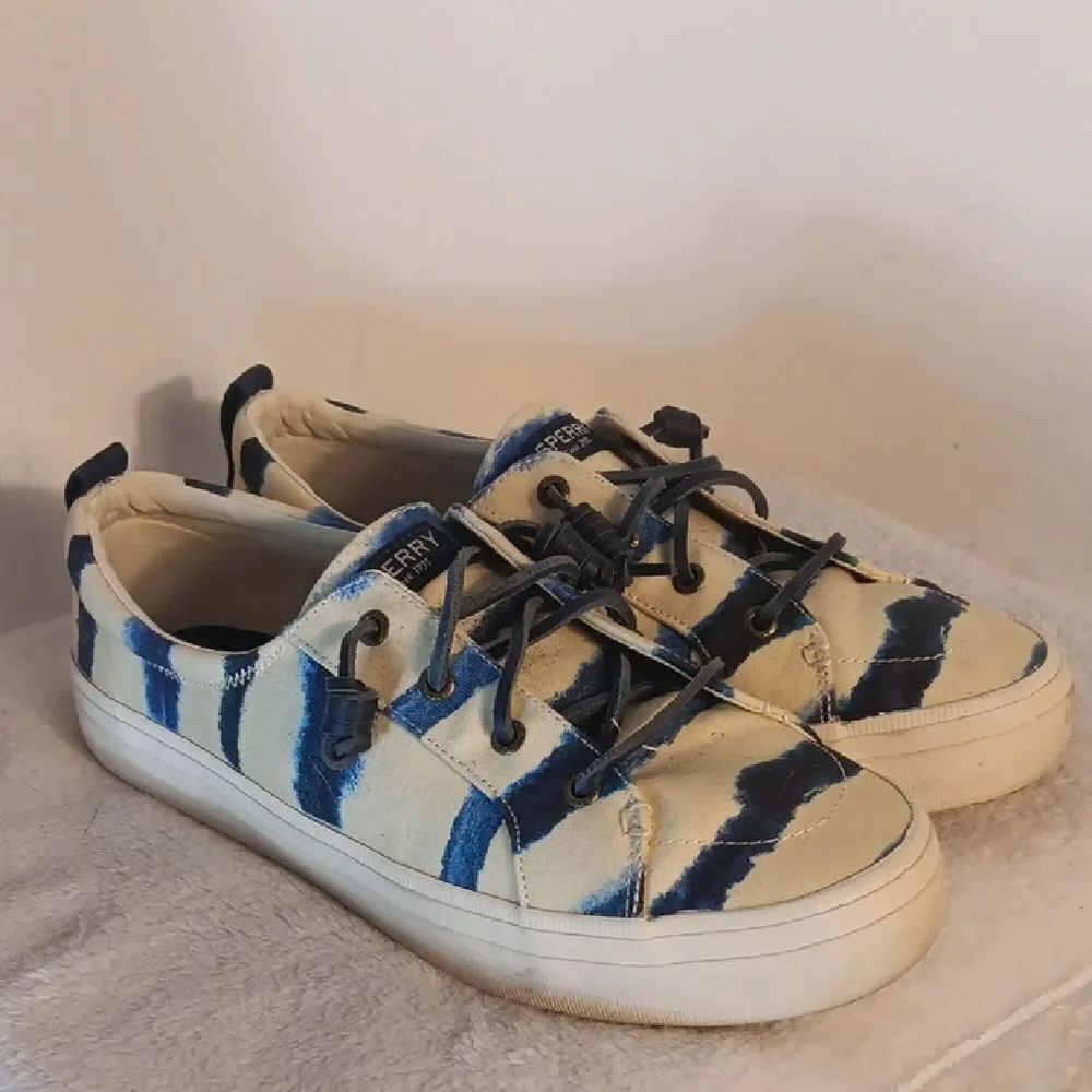 Sperry Blue and Cream Women's Sneakers
